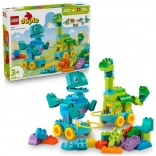LEGO DUPLO 3 v 1: Dinozavri na kolesih