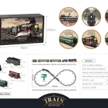 Retro vlak s svetlobnimi učinki, zvoki in dimom 216 cm