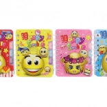 Beležnica Happy Smile s smeški, črtasta, 9,5 × 12 cm