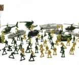 Set plastičnih vojakov z dodatki, 81 kosov