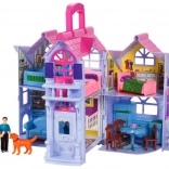 Barvna zložljiva hišica za punčke