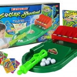 Namizna nogometna igra z izstreljevalnikom žogic in točkovnimi kartami