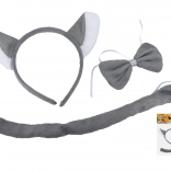 Pustni komplet volk za otroke