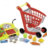 Nakupovalni voziček s priborom in blagajno za otroke