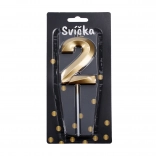 Praznična svečka številka 2 – zlata