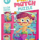 Ravensburger sestavljanka mix&match: morske deklice in morske pošasti