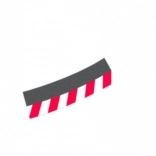 Zunanje robnike za nagnjeni ovinek 4/15° za steze CARRERA EVOLUTION, DIGITAL 132 in DIGITAL 124