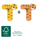 Lesena črka T s tigrom small foot