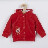 Semiš pulover s kapuco z pikapolonico