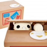 Interaktivni hranilnik s mucko, ki krade kovance