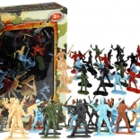 Velik komplet vojaških figuric