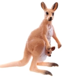 Plastična figurica kenguruja z mladičem 9 cm