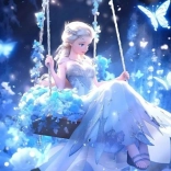 Diamantno slikanje Elsa na gugalnici