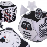 Izobraževalna črno-bela kontrastna senzorična kocka