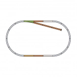 Piko komplet tirov B s slepim tirom H0