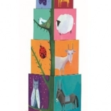 Škatlasta stolpnica z motivi narave in živali