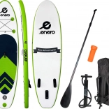 Enero paddleboard 275 × 76 × 10 cm zelen/črn/bel