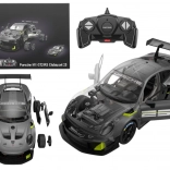Konstrukcijski avto RC Rastar 1:18 Porsche 911 GT2 Sivo