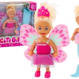 Mini punčka 2v1 morska deklica Fairy Tail Wings