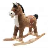 Gugalni konjiček z melodijo PlayTo rjav
