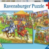 Ravensburger sestavljanka viteški turnir 3×49 koščkov
