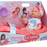 Punčka lula s kompletom in banjico 41 cm