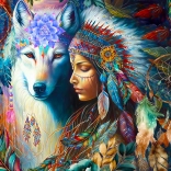 Sestavljanka Domorodska princesa 1000 koščkov