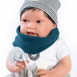 Antonio Juan Pipo Hair – realistična dojenčkova punčka 42 cm z mehkim telesom