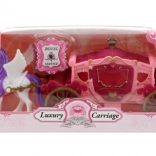 Plastični ponijiček z vozom za otroke