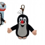 Krtek plišast obesek s karabinom 10 cm