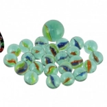 Steklene frnikole za cvrnk v mrežici – mešanica velikosti