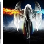 Diamantno slikanje Padli angel 30x40 cm