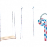 Lesena gugalnica – naravna gugalna deska 46 × 19 cm, nosilnost 80 kg