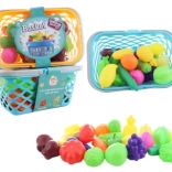 Set sadja in zelenjave v košarici za otroke