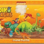 ART PUZZLE dinozavri – puzzle na plošči, 48 kosov