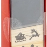 komplet lesenih božičnih štampiljk 7 kosov