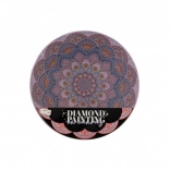 Diamantno slikanje Mandala Vijolična cvet premer 30 cm