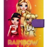 Beležka z magnetnim zapiranjem Rainbow High A6