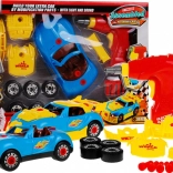 Sestavljiv dirkalni avtomobilček z vrtalnikom