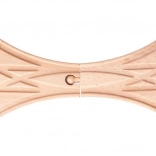 Železniški križni razcep X za lesene vlakovne proge