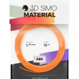 Filament ABS II pro za 3D pero in 3D tisk – komplet 15 m (oranžna, črna, bela)