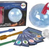 arheološki komplet izkopavanj z minerali in izobraževalnimi karticami