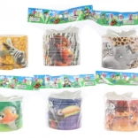 Vzmet s safari živalmi, plastična igrača za otroke