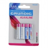 Alkalne baterije AAA 1,5 V 4 kosi GRUNDIG