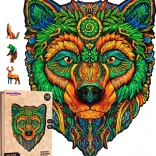 Lesena sestavljanka Modri medved 160 kosov