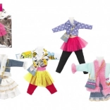 Kratke obleke in oblačila za punčke mešanih stilov