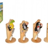 Lesen nosilec za zobno ščetko Krteček s cvetom