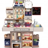 Otroška kuhinjica s svetlobnimi učinki, paro in kroženjem vode – 33 delov