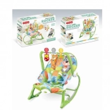 Ležalnik z vibracijami, zelena veverica