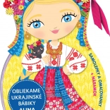 Oblečimo ukrajinske punčke Alina – pobarvanke in nalepke